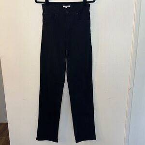 STS Cameron High Rise Black Jeans with slit.